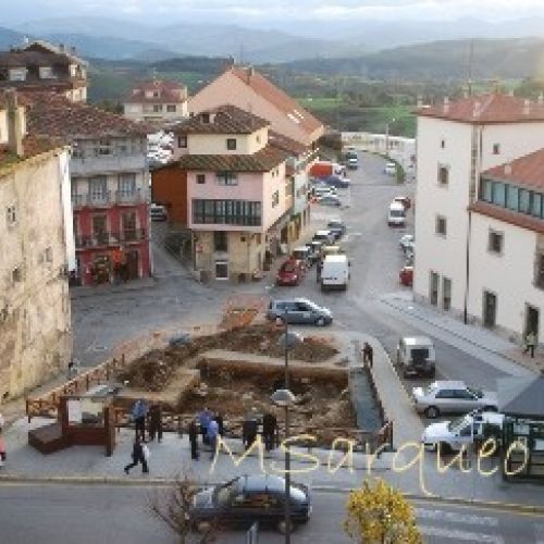 Vista general excavación Plaza del Ayuntamiento de Tineo