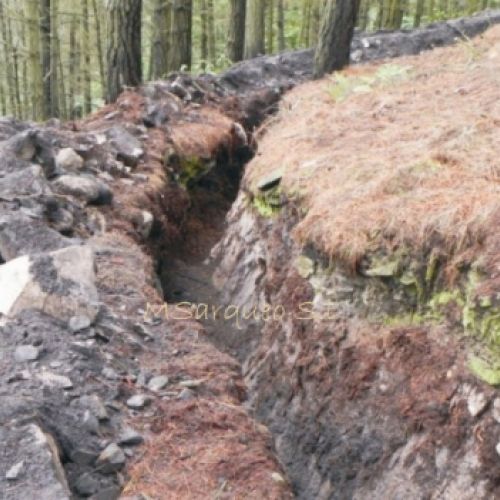 Detalle Fortificaciones de la Guerra Civil Española en Tineo (Asturias)